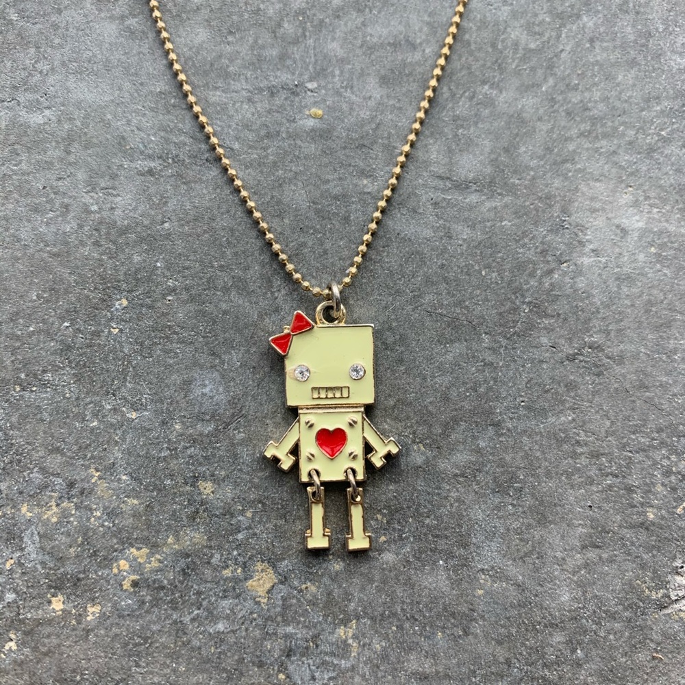 Robot Girl Necklace